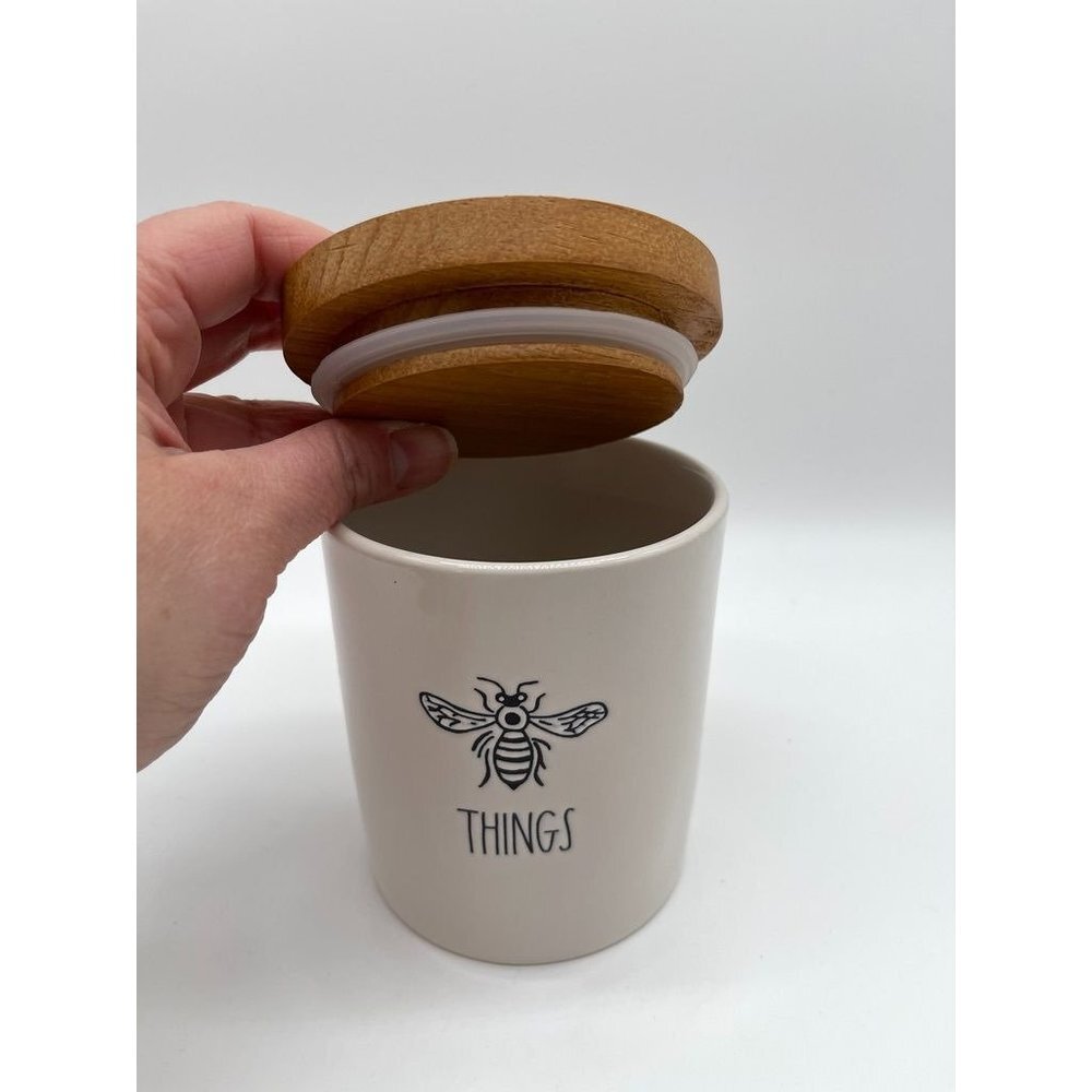 VHTF NWT Rae Dunn Things Container - Picture 3 of 4